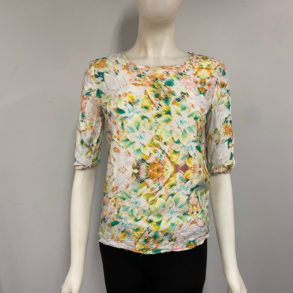 Essentiel Antwerp Water Lily Water Lillies Blouse Shirt Top size 34